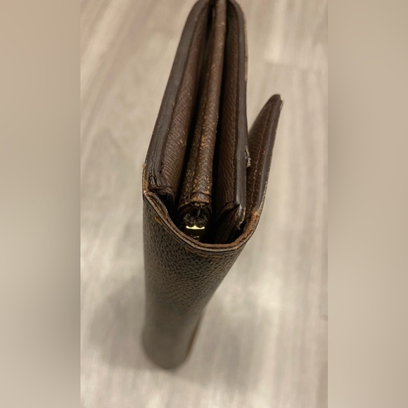 Louis Vuitton Long Wallet Portefeuille Sarah Damier Brown Authentic - Picture 11 of 12